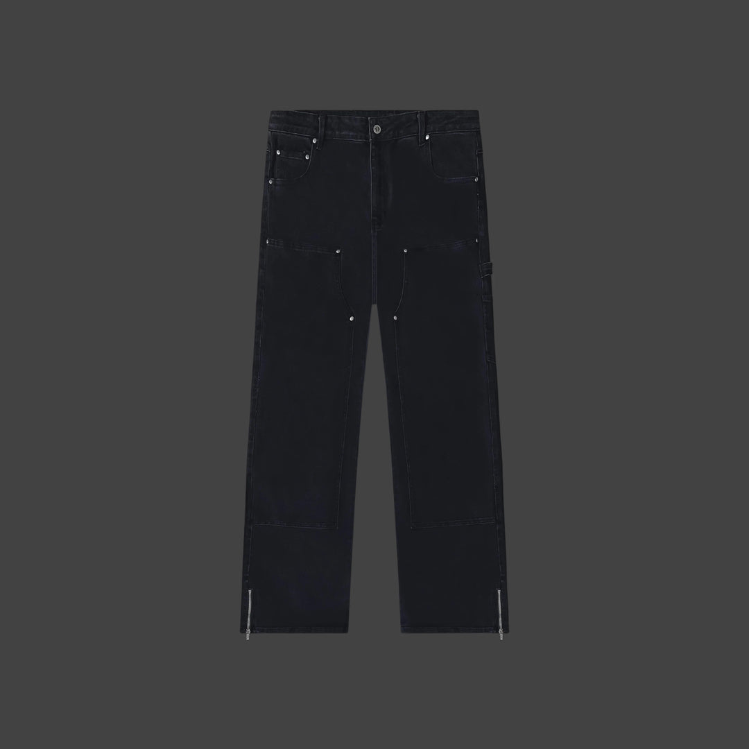 IDOL STUDIOS
Washed black carpenter denim