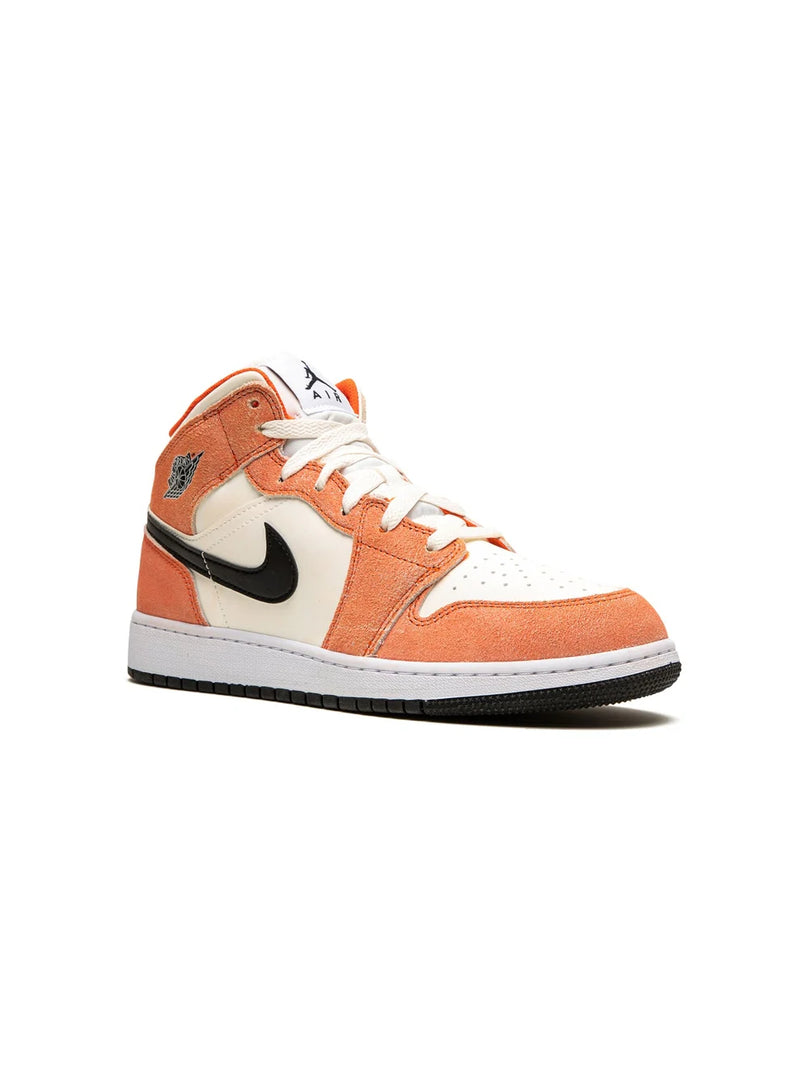 NIKE JORDAN 1 MID SE ORANGE SUEDE