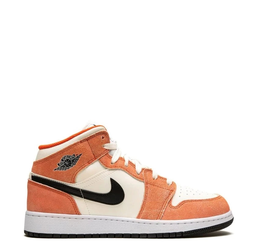 NIKE JORDAN 1 MID SE ORANGE SUEDE