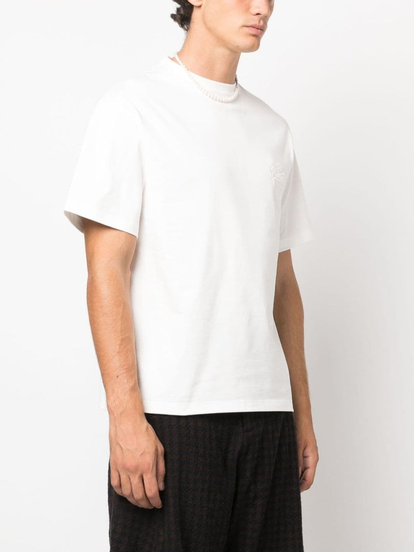 ETRO WHITE LOGO TEE