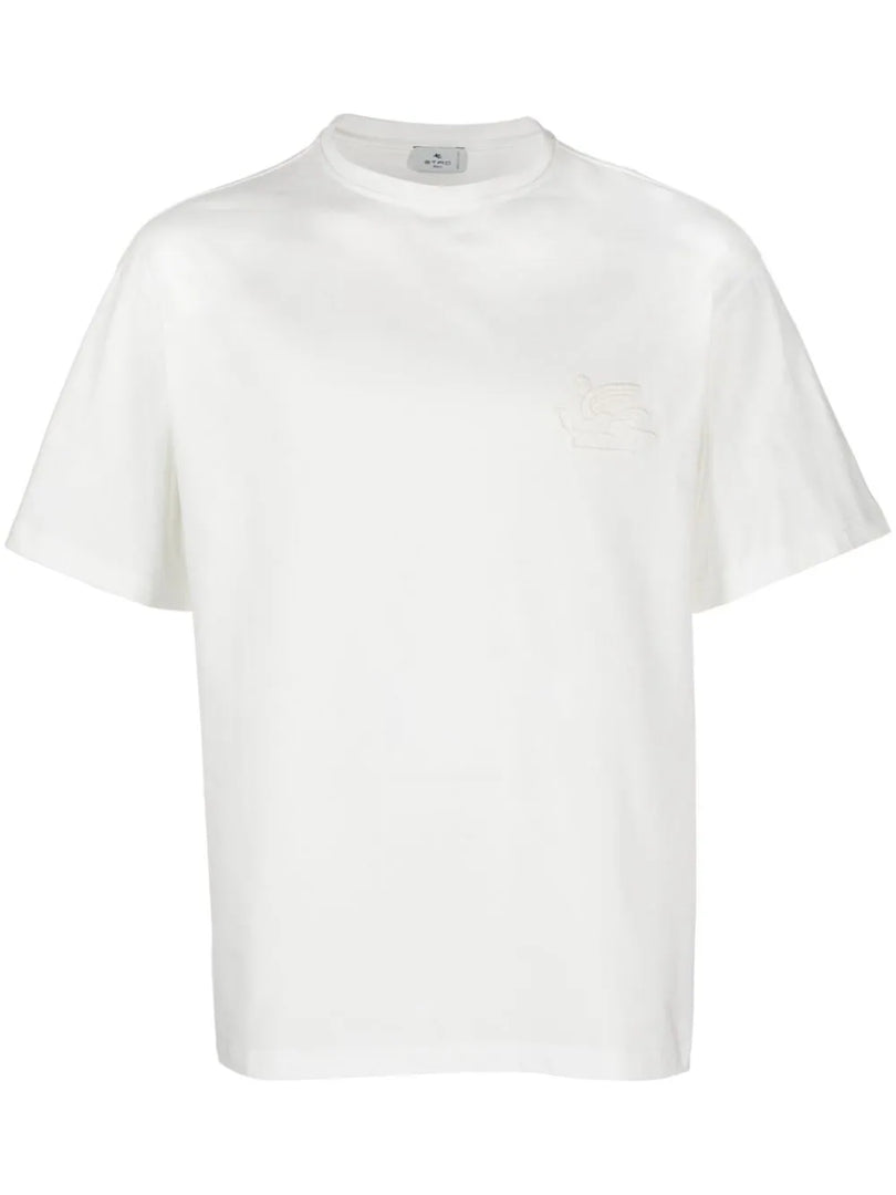 ETRO WHITE LOGO TEE