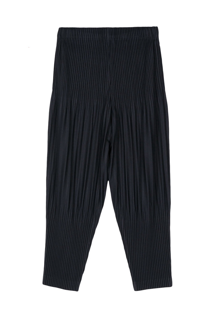 ISSEY MIYAKE HOMME PLISSE BLUE NAVY TROUSERS