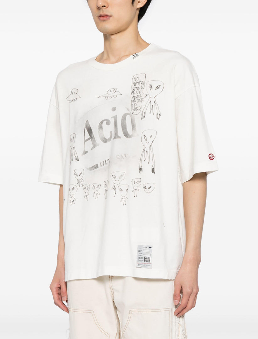 MAISON MIHARA YASUHIRO WHITE T-SHIRT