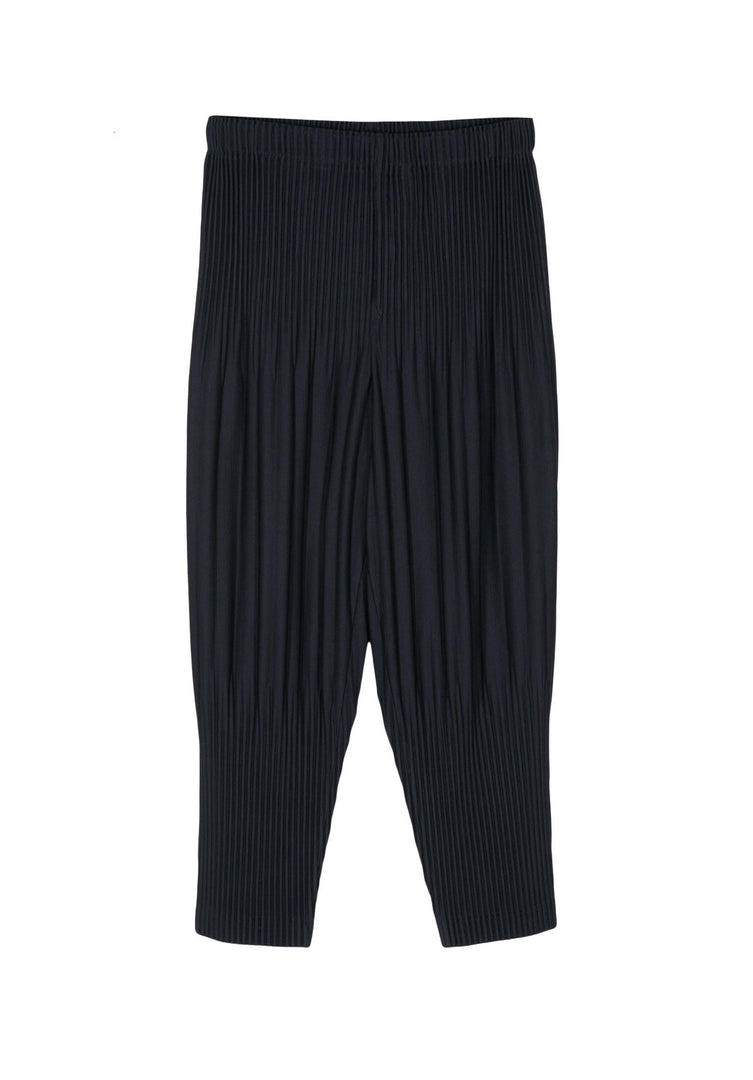 ISSEY MIYAKE HOMME PLISSE BLUE NAVY TROUSERS