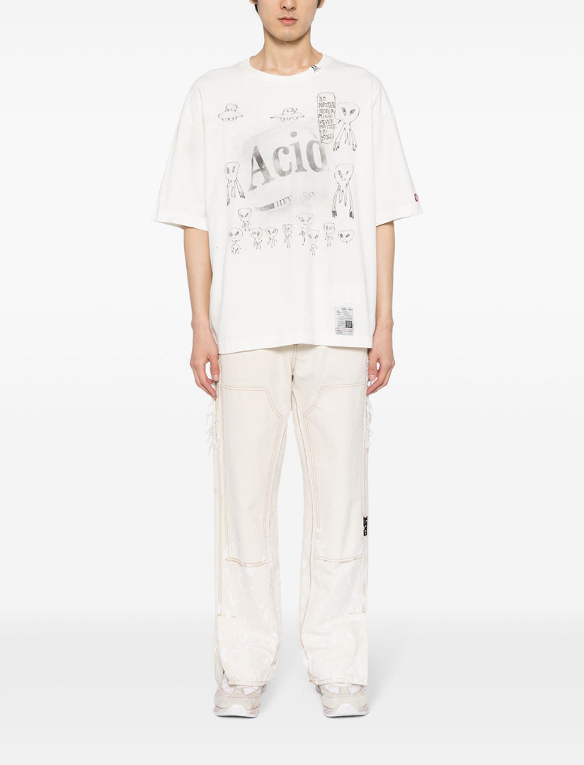 MAISON MIHARA YASUHIRO WHITE T-SHIRT