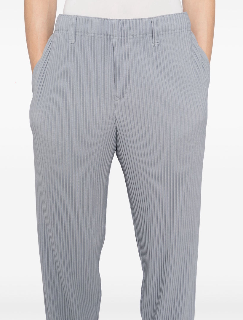 ISSEY MIYAKE HOMME PLISSE DARK GRAY TROUSERS